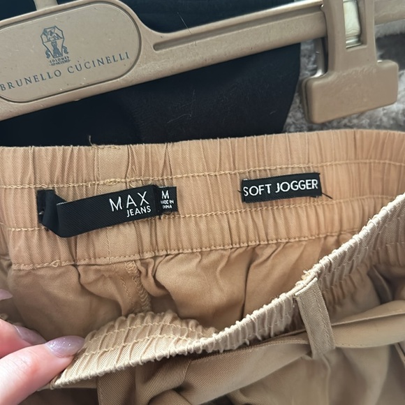 Max Jeans Soft Jogger Khaki Work Pants- NWOT - Picture 3 of 3